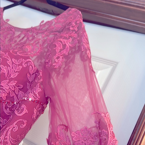 Mother of the bride High-Low Dress Rich Mauve 
New Without Tags—Never Worn - Picture 5 of 11